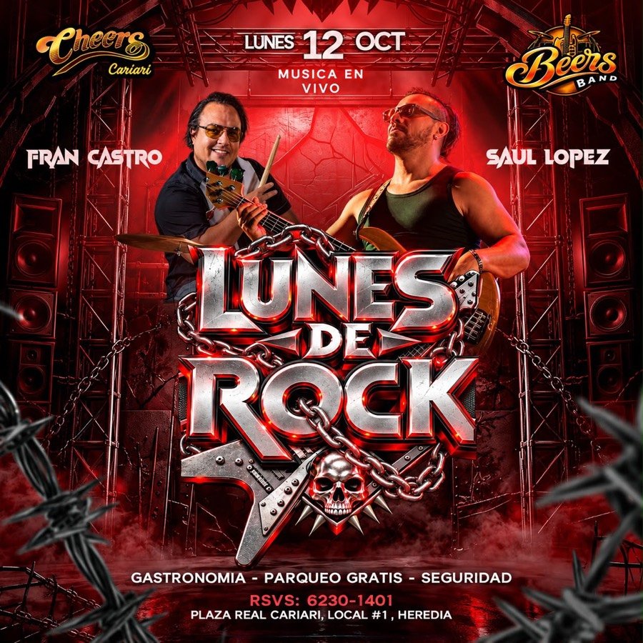 Lunes de Rock — Cheers Cariari