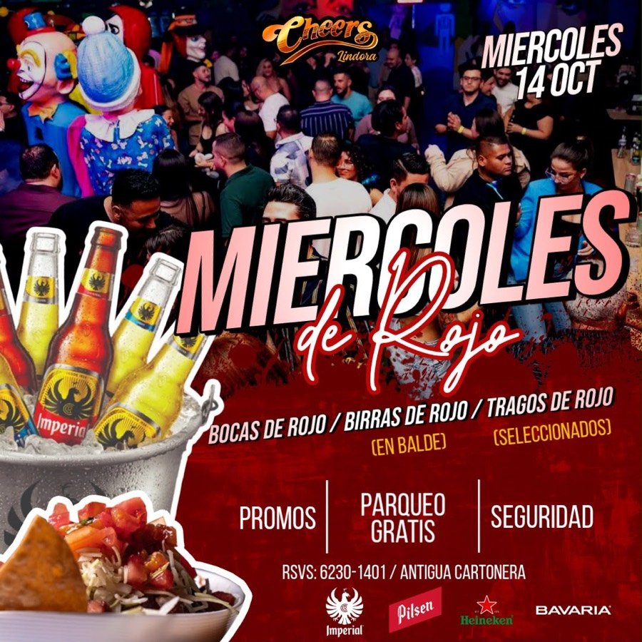 Miércoles de Rojo — Cheers Lindora