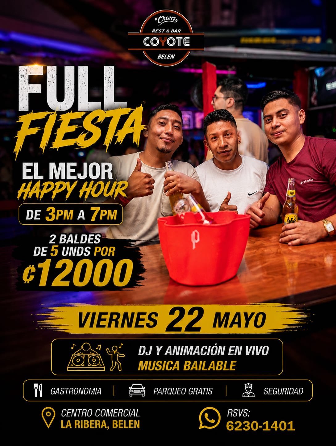 Full Fiesta Happy Hour on May 22