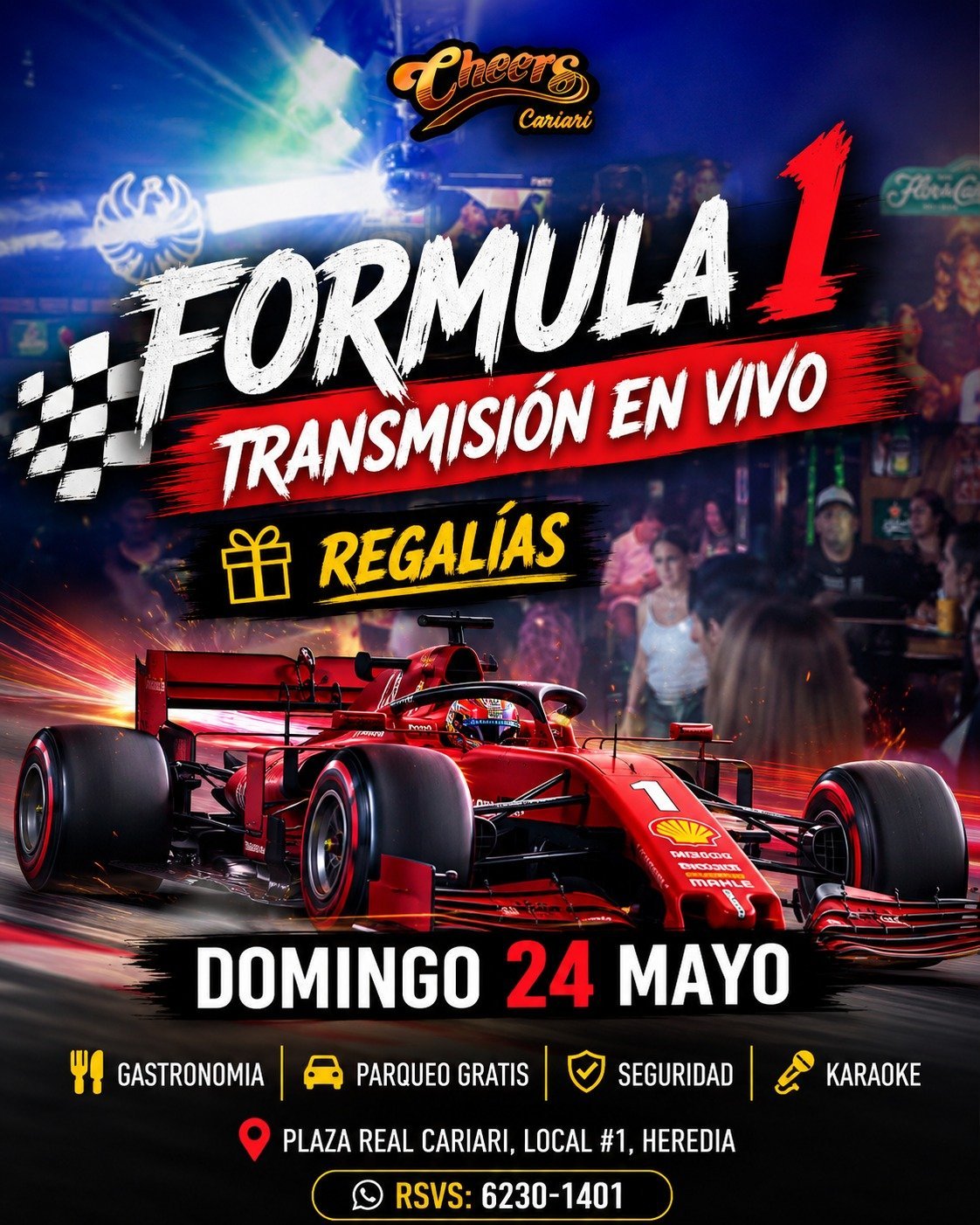 Formula 1 live broadcast on May 24