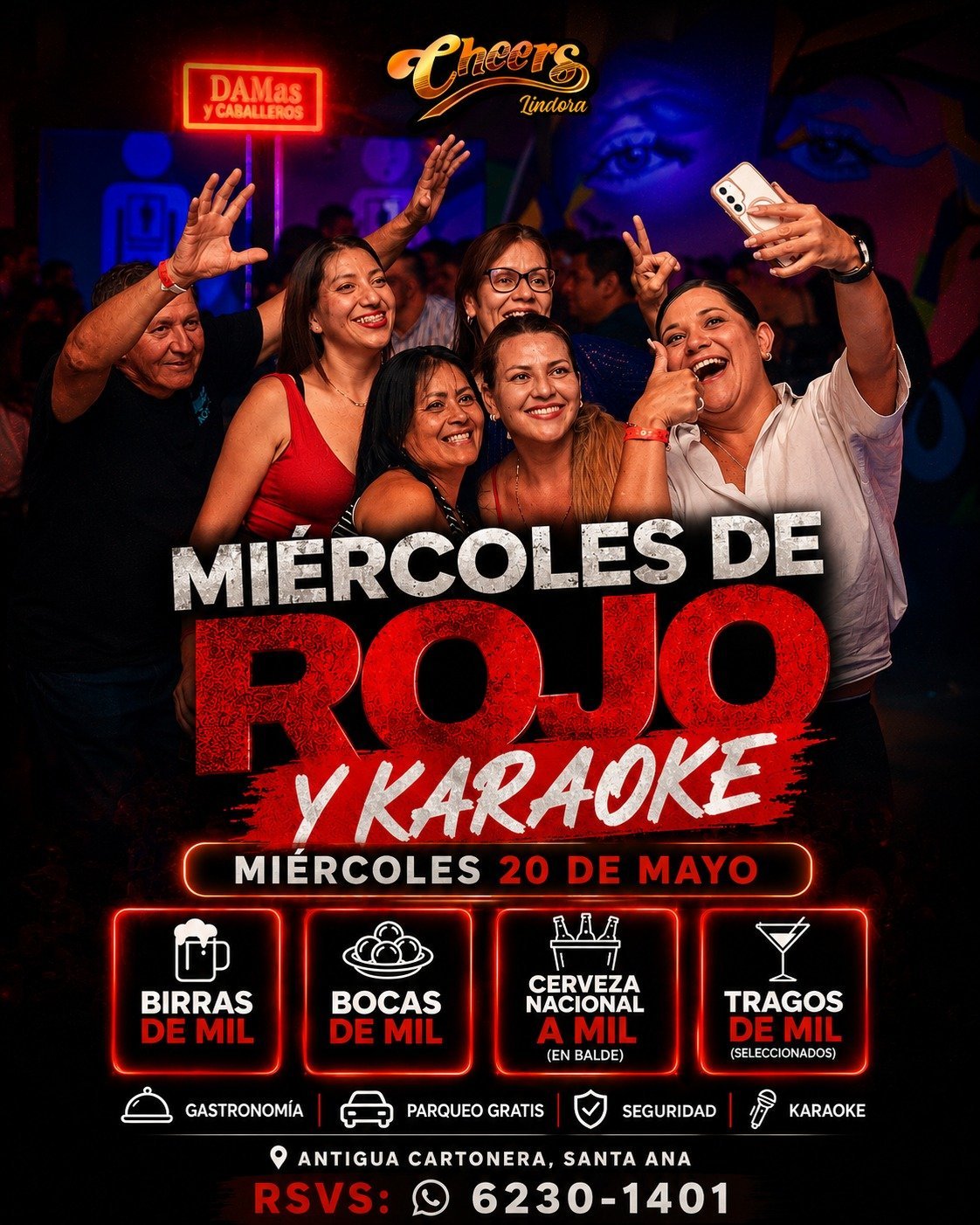 Miercoles de Rojo y Karaoke on May 20
